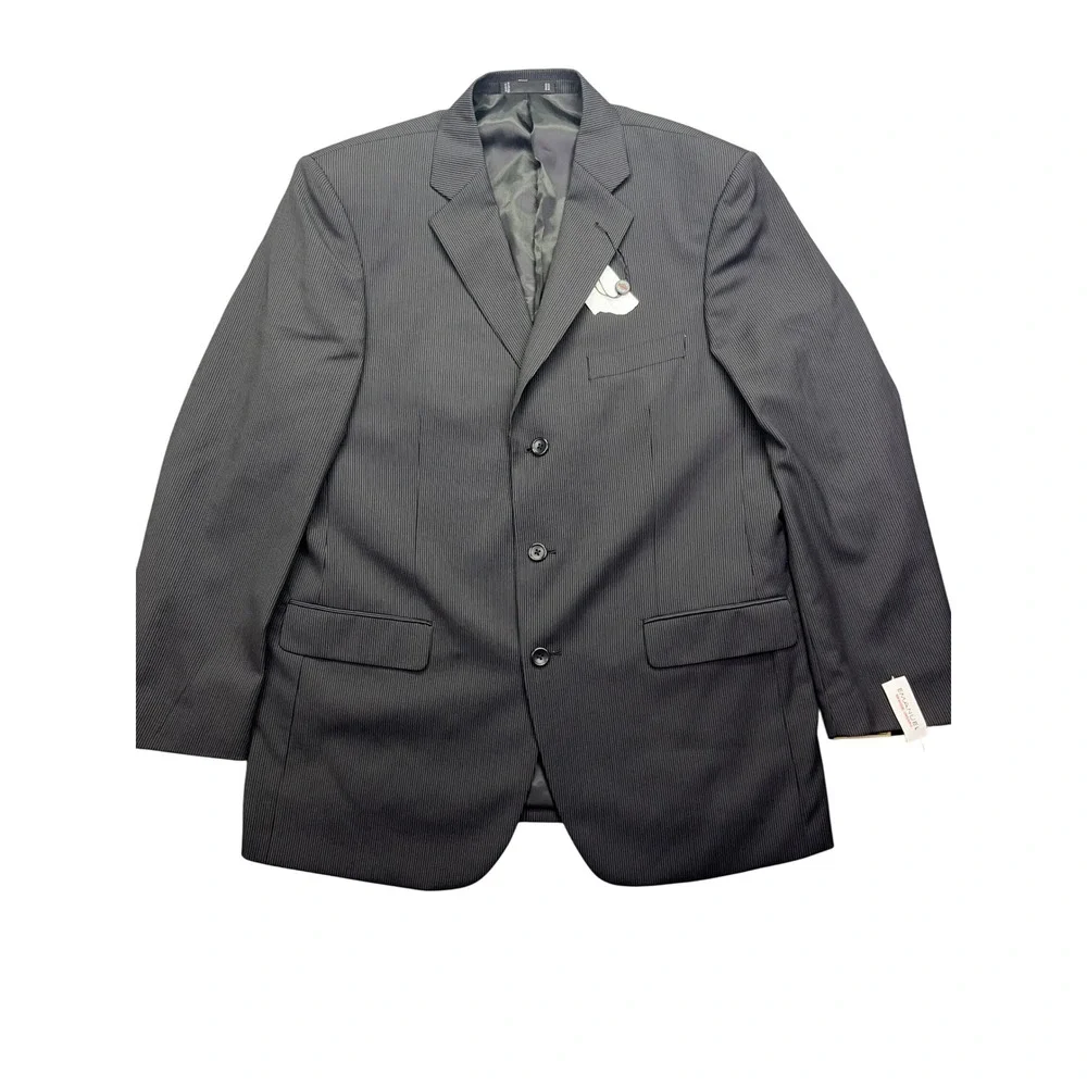 Emanuel Ungaro Pinstripe Wool Blazer Business‎ Suit Jacket 44R Preppy NWT Career